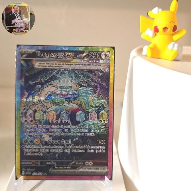 Terapagos ex sar sv7s kartu pokemon bimbingan rasi tcg indo