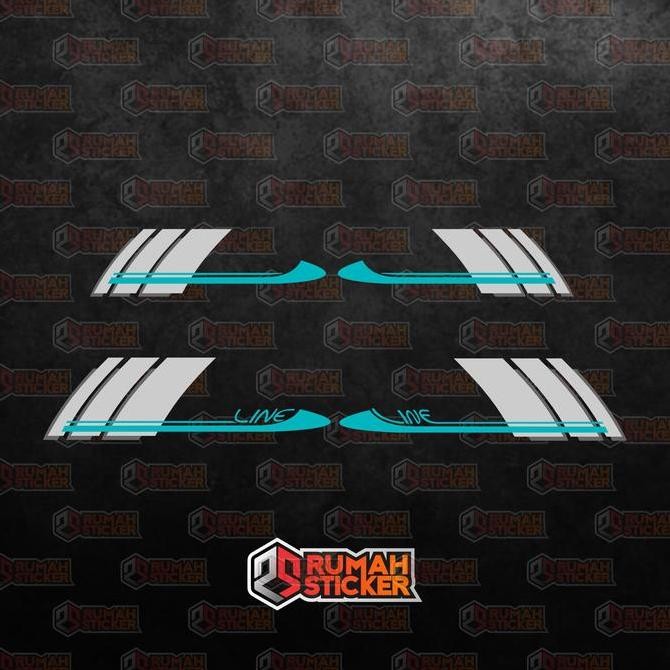 STICKER STIKER CUTTING STRIPING VESPA CORSA LINE ARRAY Motorcycle