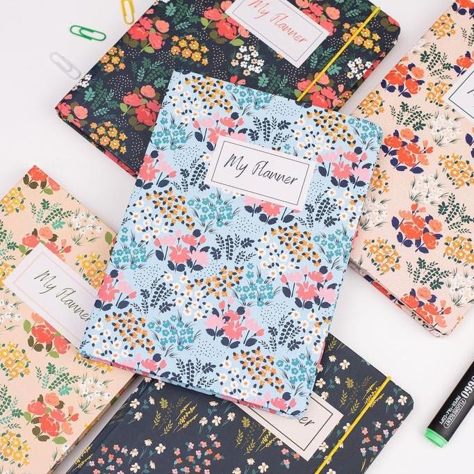 

READY Seruni Living Jurnal Lengkap Cantik Motif Bunga dengan Quotes NEW