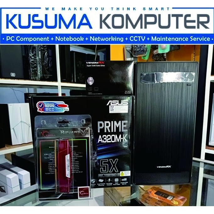 Pc Rakitan Amd Athlon 3000G / 256Gb Ssd /  8Gb Ram New Stok