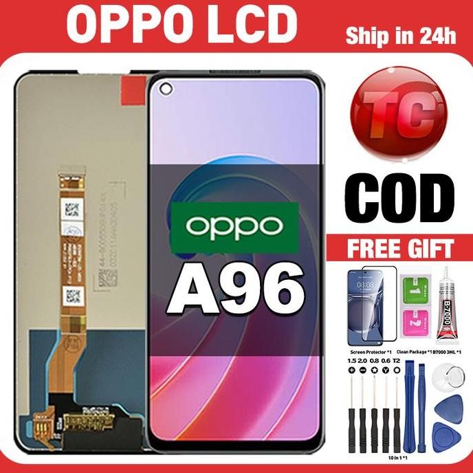 TERMURAH - Original Lcd OPPO A96 fullset ori asli Layar hp touchscreen Sentuh Versi Tinggi COD