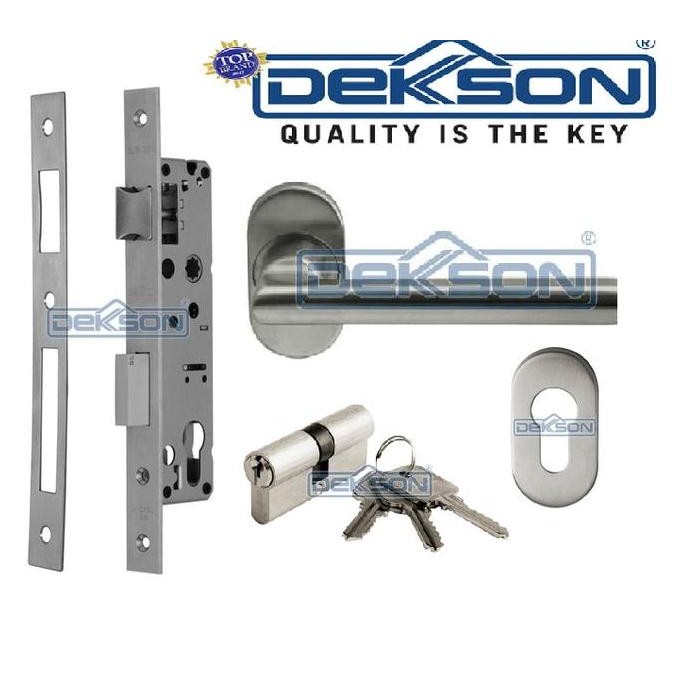 Kunci Pintu Dekkson Aluminium 84030 Silinder Hdl Knob Kunci Dekson
