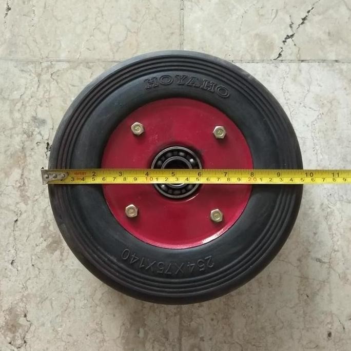 roda karet/ roda troli/ roda trolley/ roda mesin/ roda genset 10in