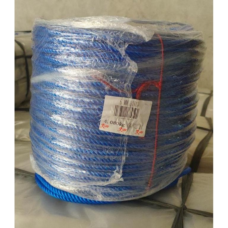 

Tali Tambang Plastik Rido 3, 4, 5, 6, 8, 10, 12, 14 mm +-200Meter/Roll