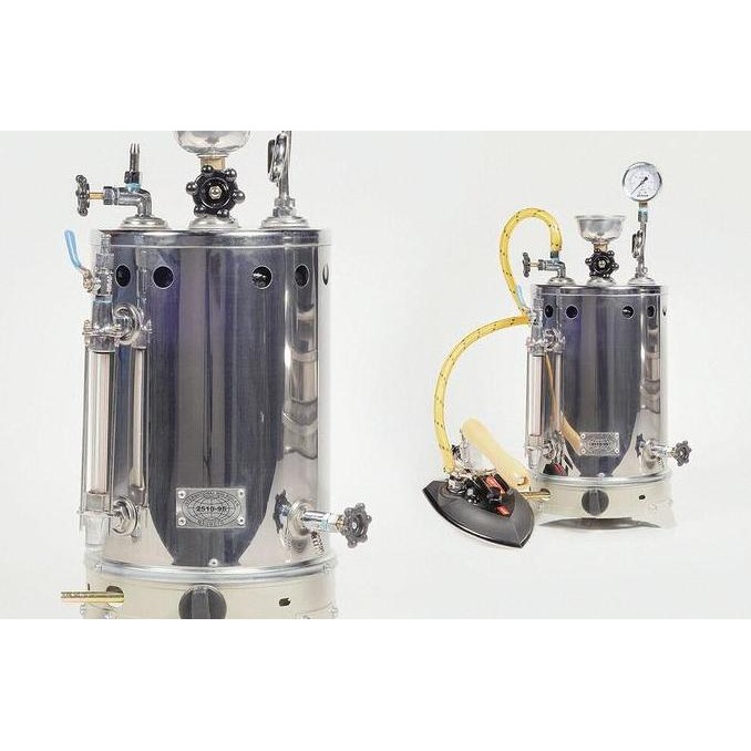 Setrika Uap Boiler Gas Maomoto kapasitas 5 liter/boiler laundry