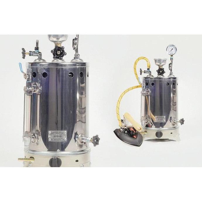 Setrika Uap Boiler Gas Maomoto kapasitas 5 liter/boiler laundry