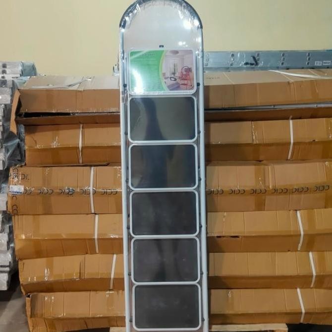 Tangga Lipat Duduk 3-6 Step Dalton | Tangga Besi dengan Step Lebar