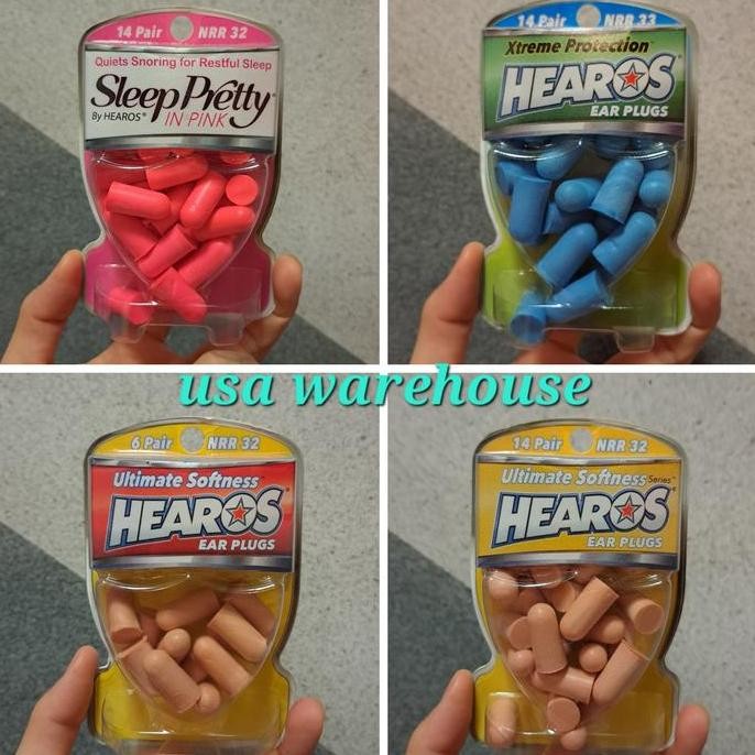 Hearos Ear Plugs Xtreme Protection Sleep Pretty NRR 32 NRR 33