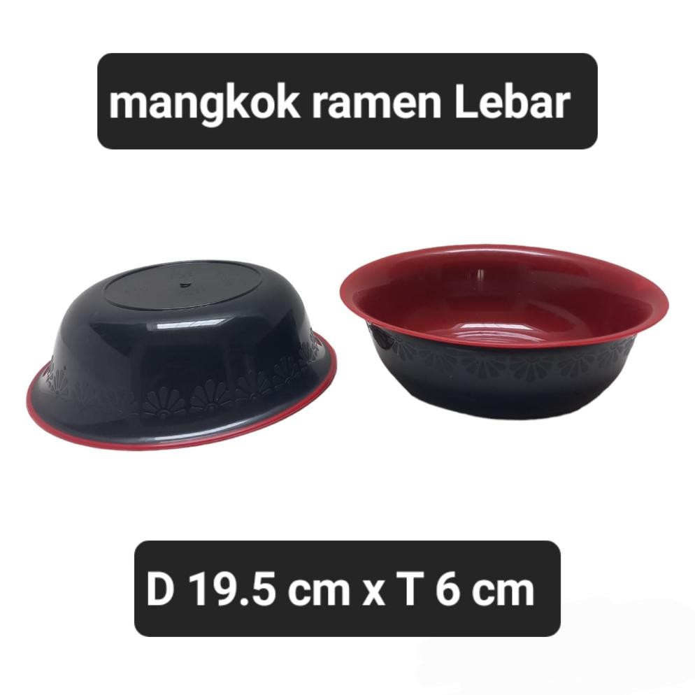 Mangkok Ramen Plastik Mangkuk Jepang/ Mangkuk Ramen Plastik Besar Trending