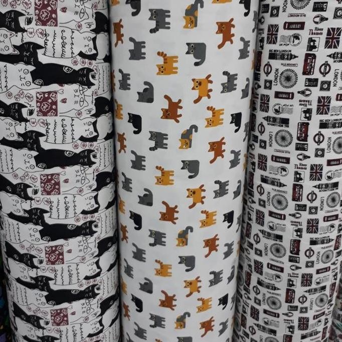 baru Kain kanvas.Bahan tas.kain untuk pouch.tote bag.bahan kaku.kain tebal