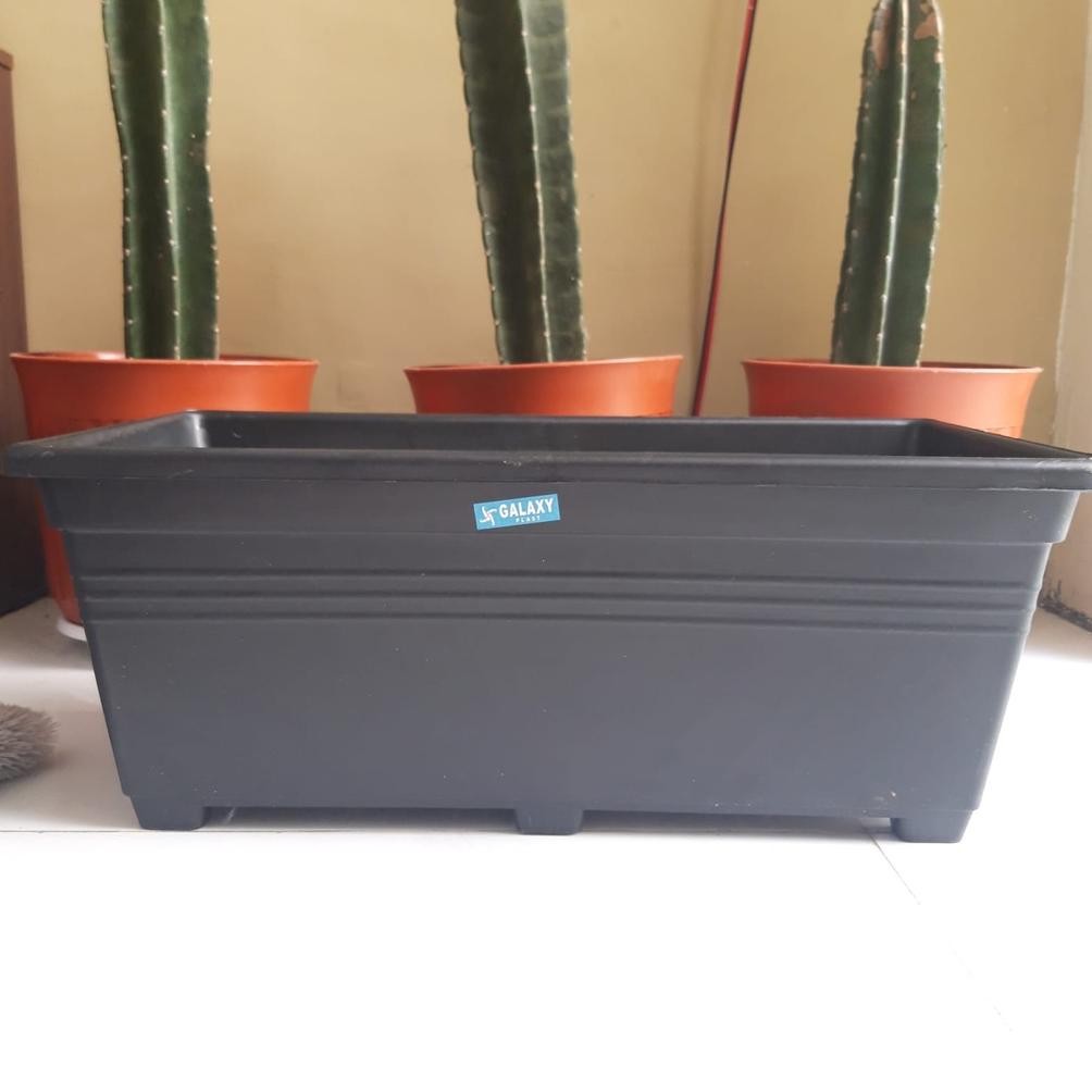 Pot Persegi Panjang Galaxy M / Pot Segi Panjang Besar 47 Cm/ Pot Bunga / Pot Tanaman Kotak Ready Sto