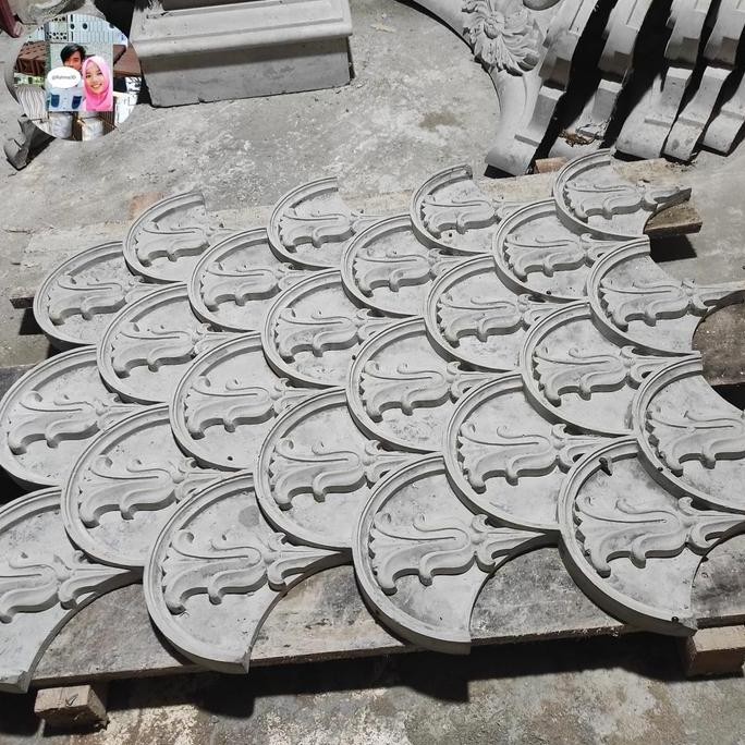 ornamen dinding kerawangan masip fuL beton ornamen tempel