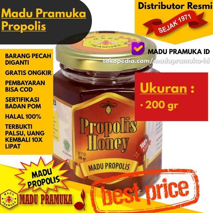 

[ MDstore ] Madu Pramuka Propolis 200 GR 200GR 200GRAM GRAM Asli Alami Murni Murah