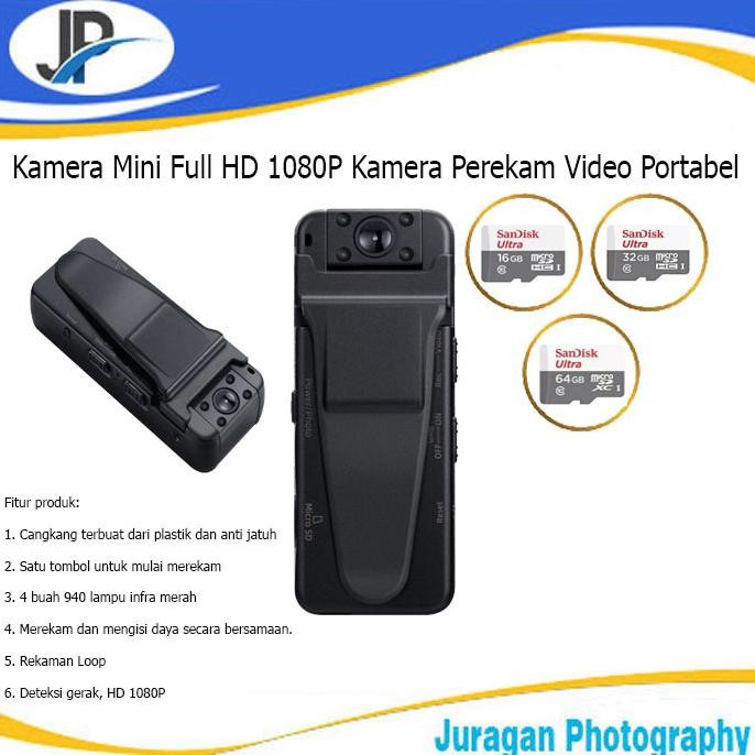 NEW Kamera Mini Full HD 1080P Kamera Perekam Video Polisi Portabel [terbaik][terlaris]