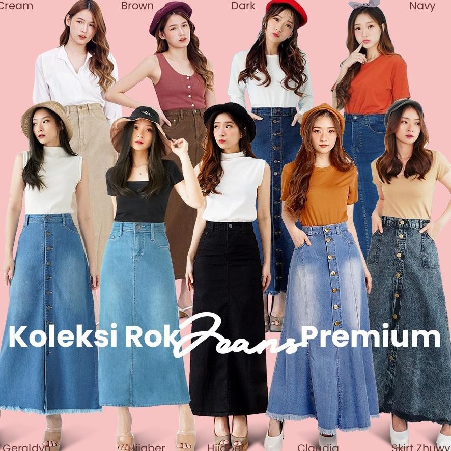 Rok Panjang Kombinasi Rok Long Hijaber Kombinasi