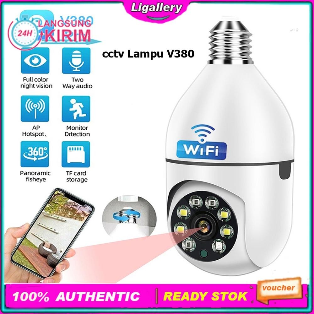 NEW [BISA COD] CCTV Lampu 1080p Kamera CCTV Wifi Lampu CCTV 360 Derajat CCTV IP CAM Smart Camera IP 