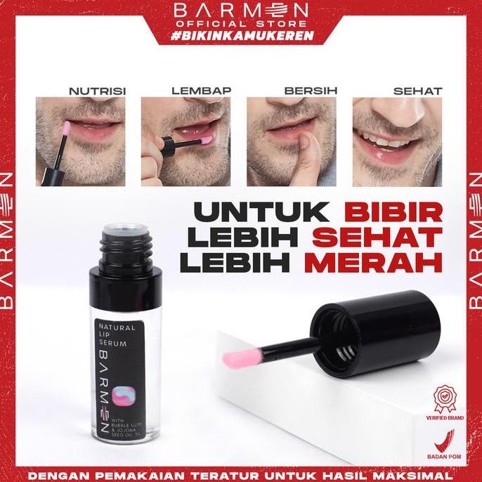 Lip Serum Pria Barmen Pemerah Bibir Permanen Untuk Perokok Aktif