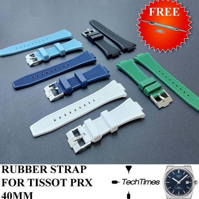 Rubber Strap Tissot PRX Tali Jam Tissot for Tissot PRX 40MM 35MM