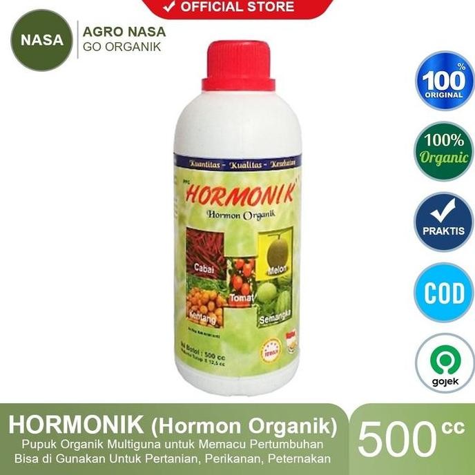 Hormonik Nasa 500Cc Pupuk Organik Multiguna Perangsan Tumbuh Untuk Tanaman, Perikanan, Dan Peternaka