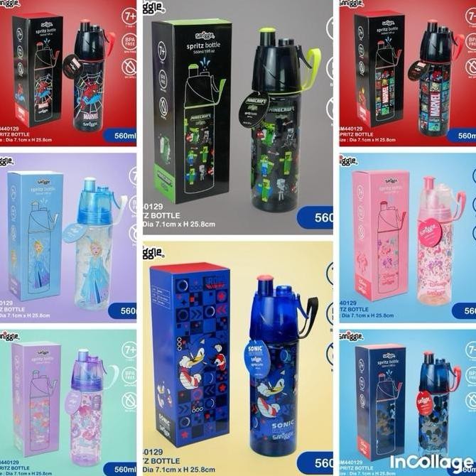 TERBARU Botol smiggle/smiggle lively spritz spray water bottle