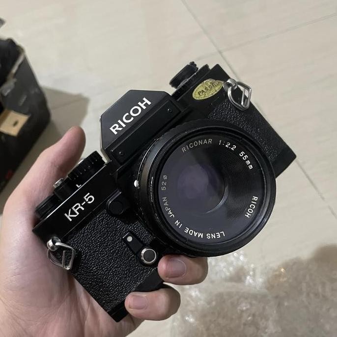 ricoh kr 5 lensa riconar f/2.2 bonus case