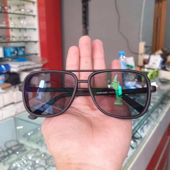 kacamata photocromic retro safety gray normal minus