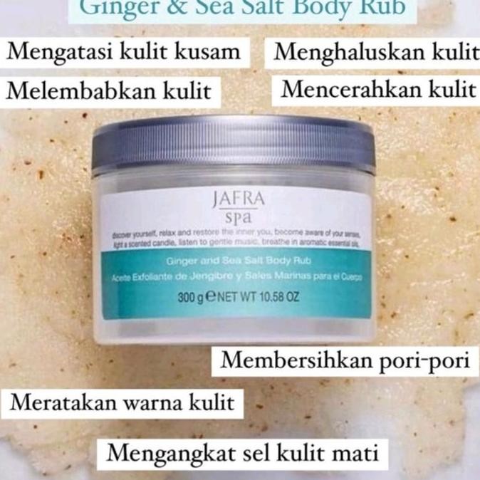 TERBARU Jafra Ginger Sea And Salt Body Rub Scrub Badan BISA GRAB