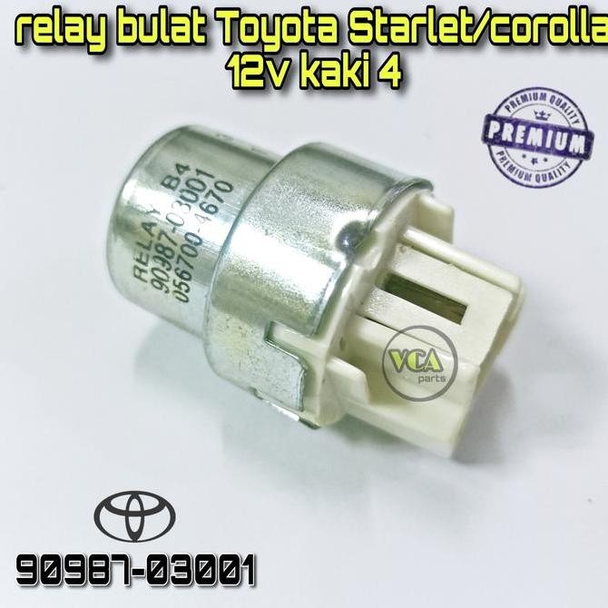 RELAY BULAT COOLING FAN TOYOTA STARLET/COROLLA 12v KAKI 4