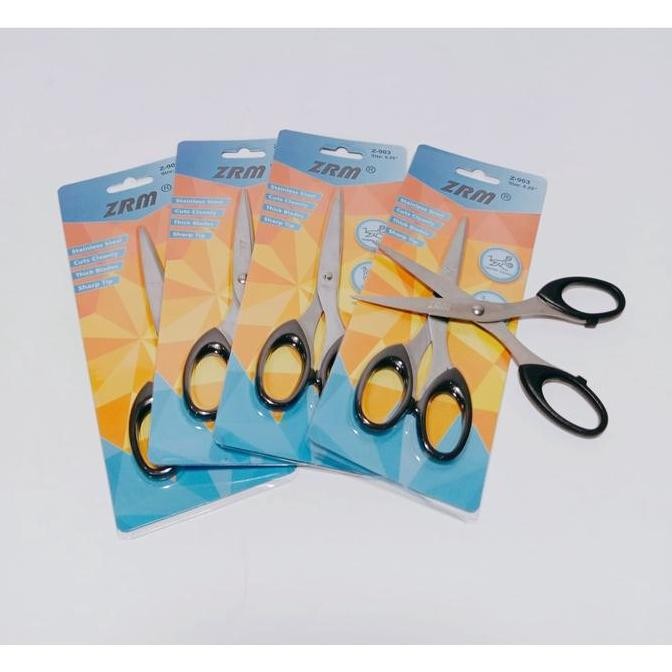 

Up Harga Grosir ( 1Kotak/12Pcs ) Gunting Sedang Stainless Steel Zrm Z-903