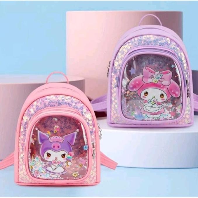 

Diskon Como - Tas Mini Anak/Ransel Anak Sequin Sanrio Import Dengan Manik Manik/ Tas Mini Anak Paud Tk Motif Kuromi Cinnamorol My Melody Fashion