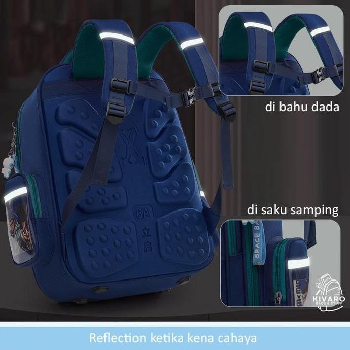 

Terjangkau Tas Sekolah Anak Laki Laki Sd Smp Astronaut Ransel Large 42Cm Free Gantungan Kunci | 1301 Kivaro Motif Fashion