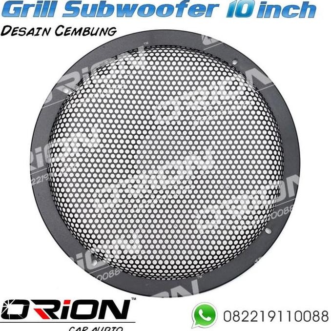 Grill Subwoofer Besi 10 inch desain Cembung - Orion Audio