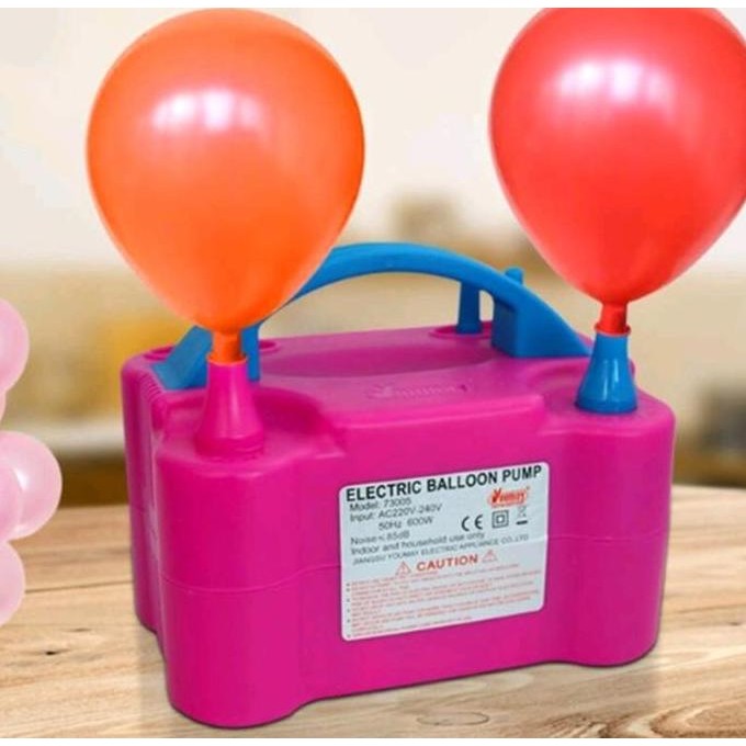 Premium POMPA BALON ELEKTRIK BALLOON PUMP 2 LUBANG ANGIN ALAT TIUP GAS UDARA