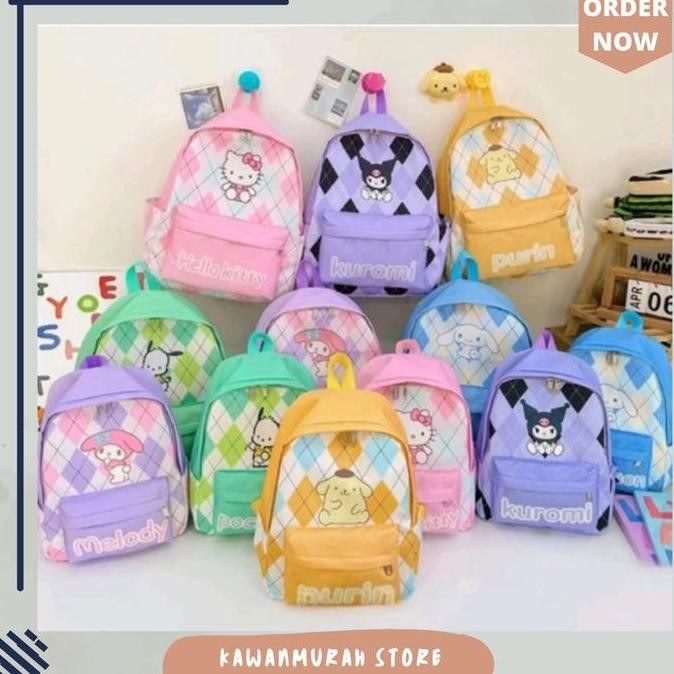 

Terjangkau Tas Ransel Anak Sekolah Sanrio Kuromi Melody / Tas Cinnamonroll