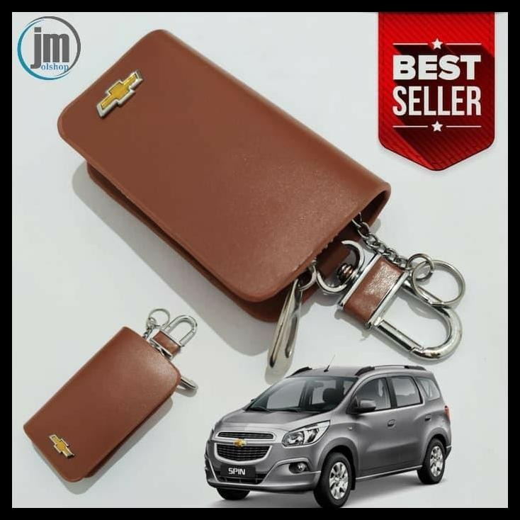 TERBARU DOMPET STNK GANTUNGAN KUNCI MOBIL CHEVROLET SPIN BROWN UNIVERSAL 