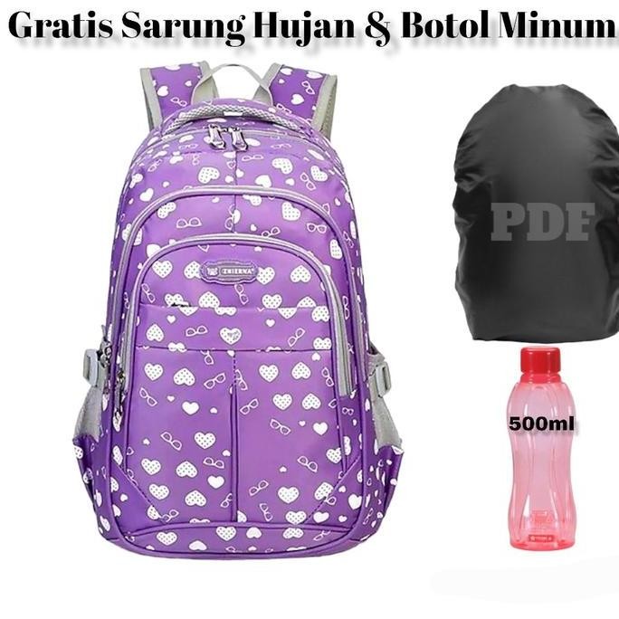 

Spesial Tas Ransel Anak Perempuan Motiv Love Tas Anak Sd Smp Gratis Sarung Hujan Dan Botol Minum Fashion