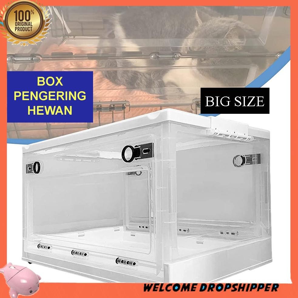 Premium Techmy Box Pengering Grooming Kucing Anjing Drying Box