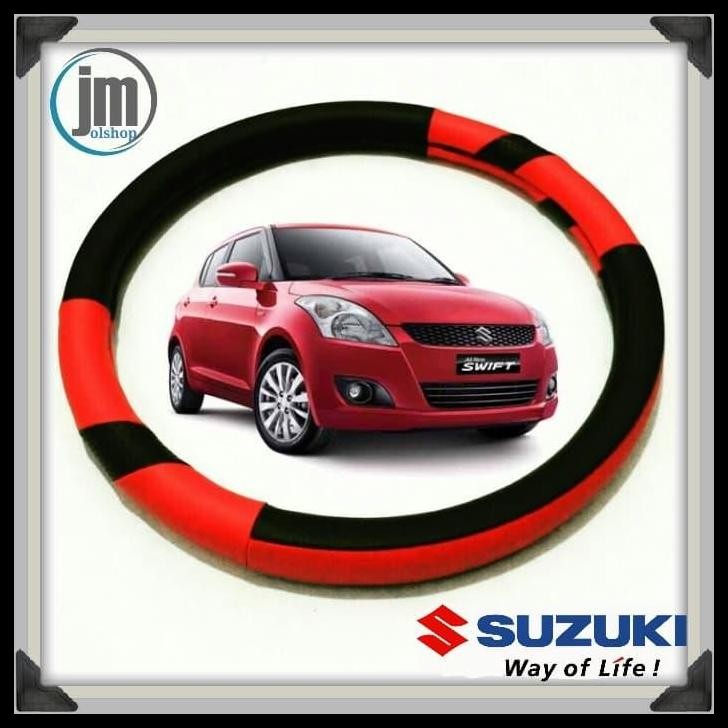 DISKON COVER STIR MOBIL SUZUKI SWIFT PUTIH HITAM 