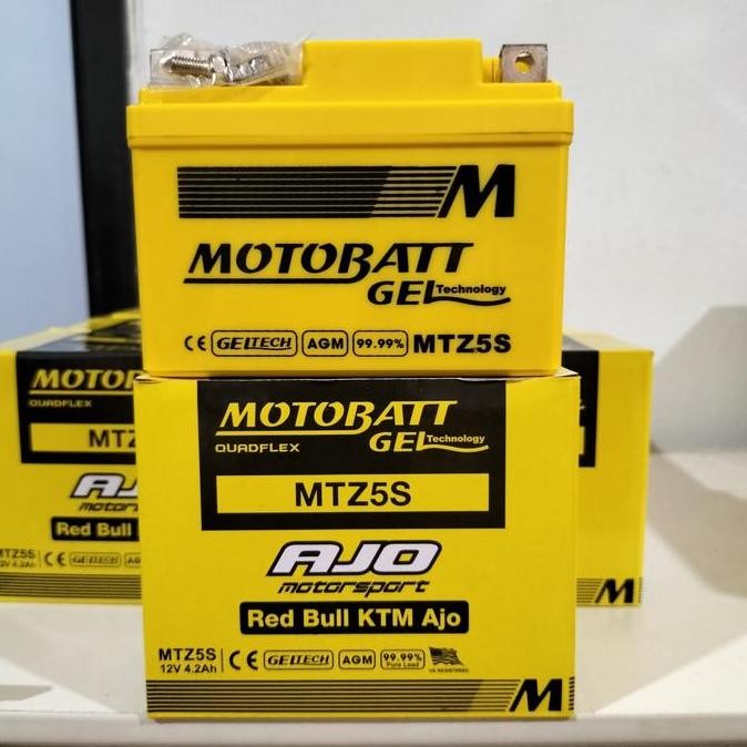 Aki Motor Yamaha Mio M3 Motobatt Mtz5S Aki Kering/Aki Gel