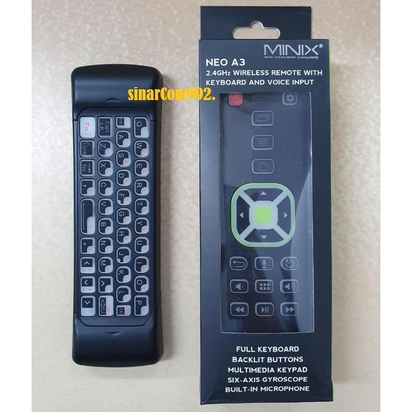 HARGA DISC - Wireless remote & keyboard Minix A3 for Android TV Box
