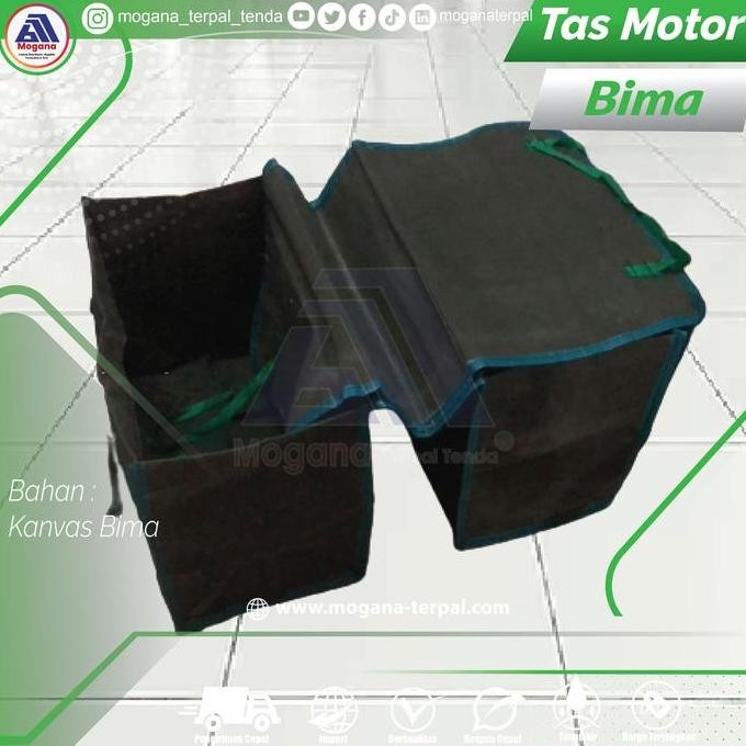Tas Motor / Saddle Bag Bahan Kanvas Bima Tebal Dan Kuat