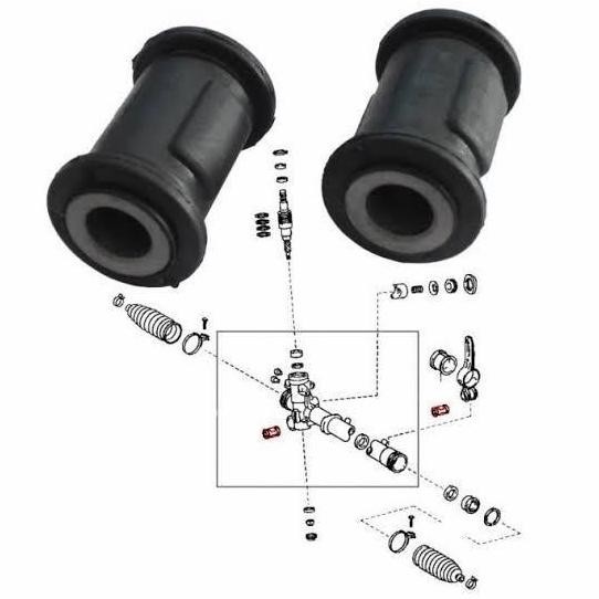 Bushing Rack Steer rav4 2002 AWD sepasang
