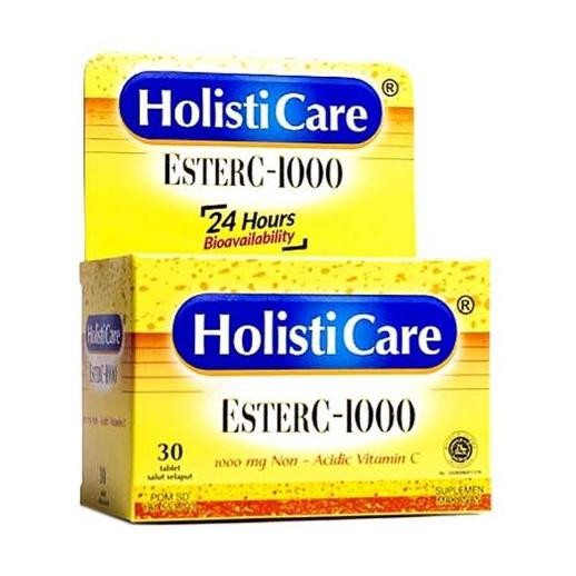 TERBARU - ESTER C HOLISTICARE 1000MG / ESTER-C VITAMIN C 1000 MG / BOTOL ISI 30