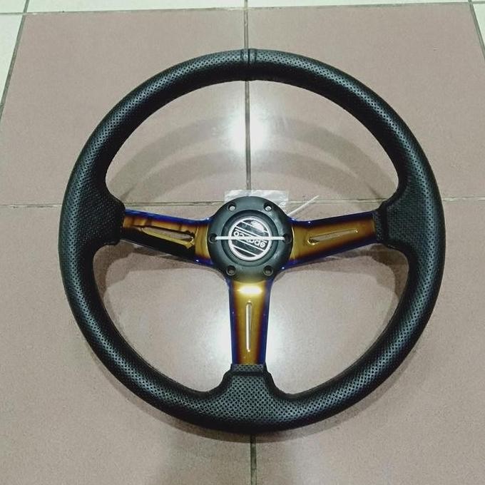 Stir racing mobil universal ukuran 14 in warna pelangi