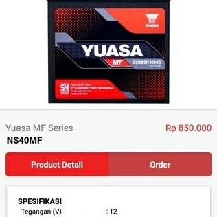 Aki accu mobil 34B19L 34b19l erta bensin & suzuki nis yuasa kering