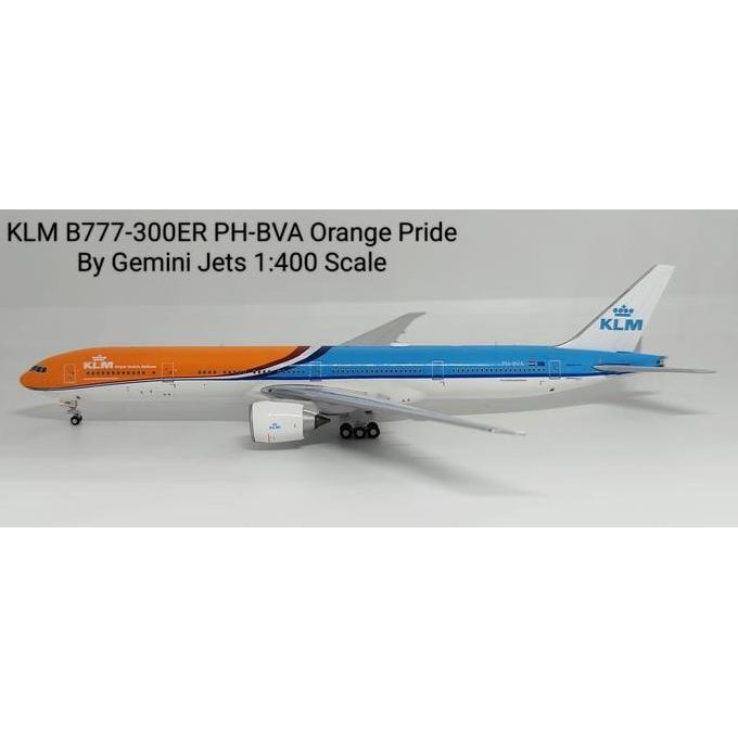 Klm B777-300Er Ph-Bva Orange Pride By Gemini Jets 1:400 Scale