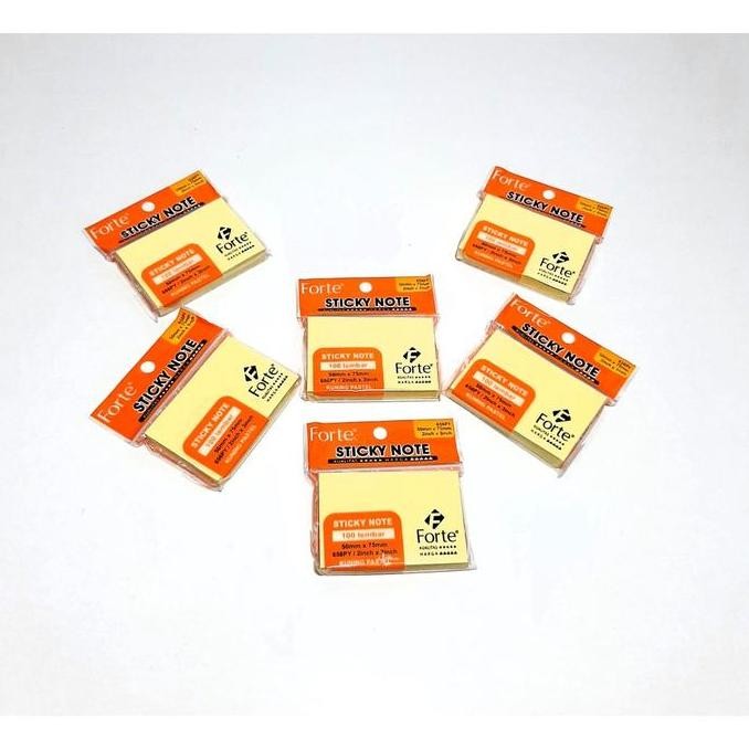 

Up Harga Grosir (1Kotak/12Packs ) Label/Memo Sticky Note Forte Ukuran 2X3Inch (50Mmx75Mm )
