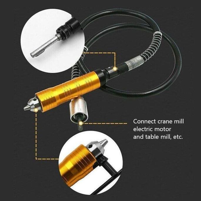 Mesin Ukiran Listrik Kecil Mesin Ukiran Tabung Ekstensi Selang Poros Fleksibel Khusus Mesin Bor Tune
