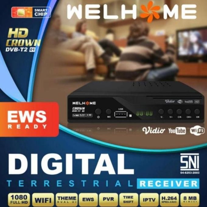 Terlaris Stb Welhome Dvb T2-01 Ews