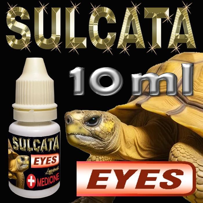 Sulcata Eyes Obat Tetes Mata Centrochelys Sulkata Tortoise Reptile Kura-Kura Darat Mengobati Mata Ku